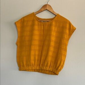 Madewell Mustard Yellow Blouse